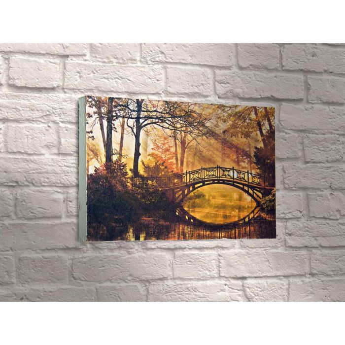 Картина "Осенняя лесная река"