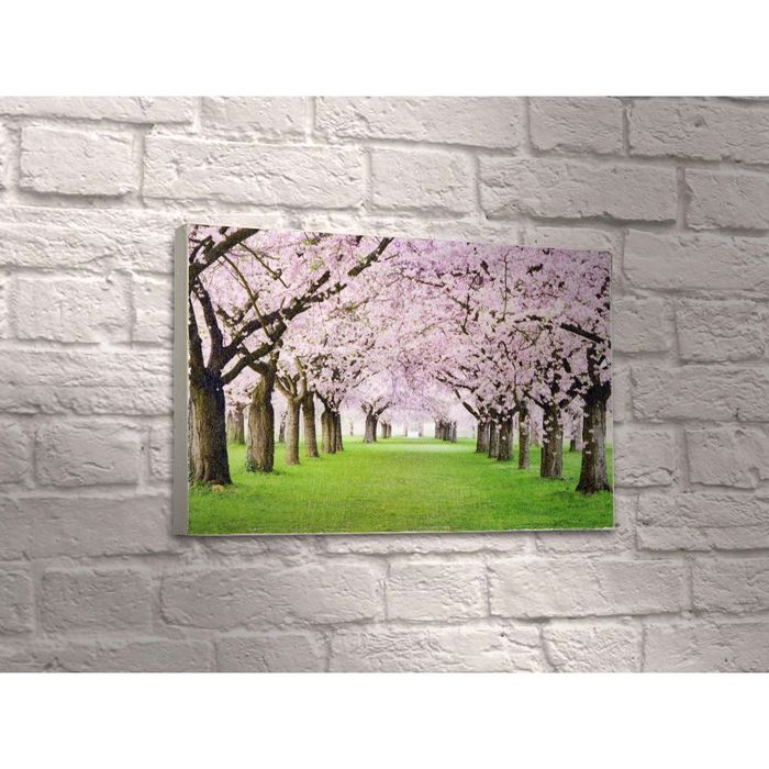 Картина "Розовые цветы вишни"