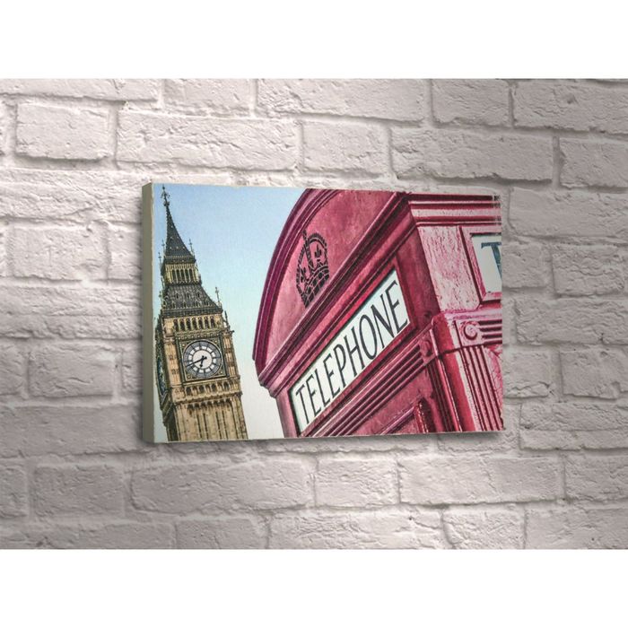 Картина "Красная будка, Биг-Бен"