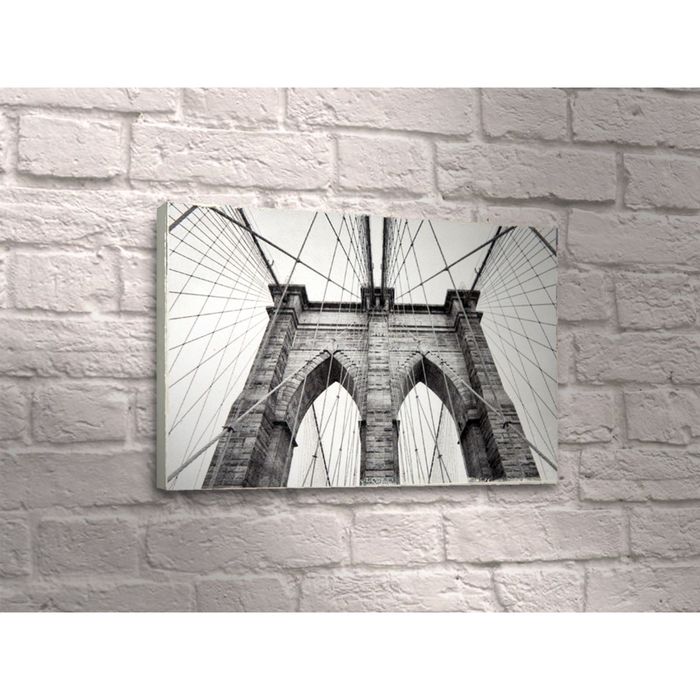Картина "Бруклинский мост крупным планом"