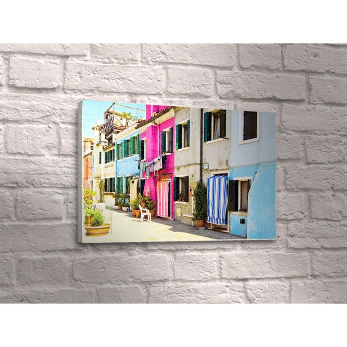 Картина "Яркие домики в Италии"