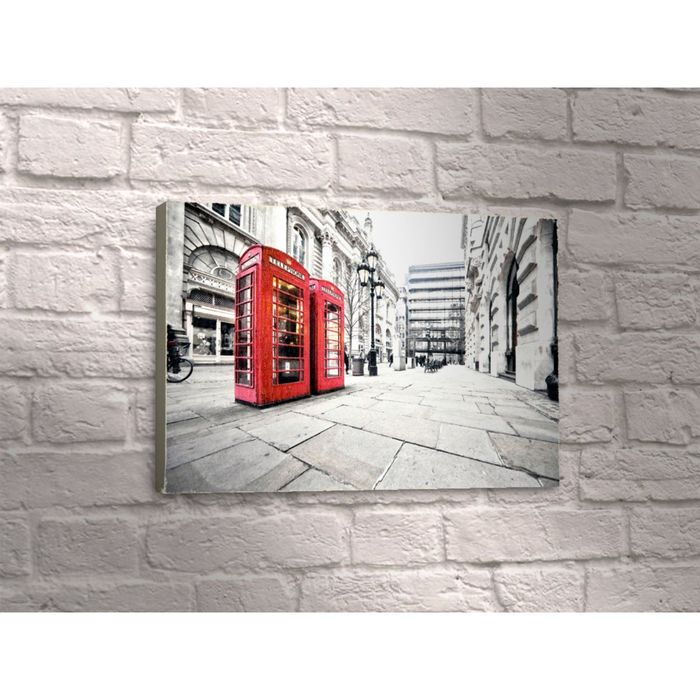 Картина "Яркие телефонные будки в Лондоне"