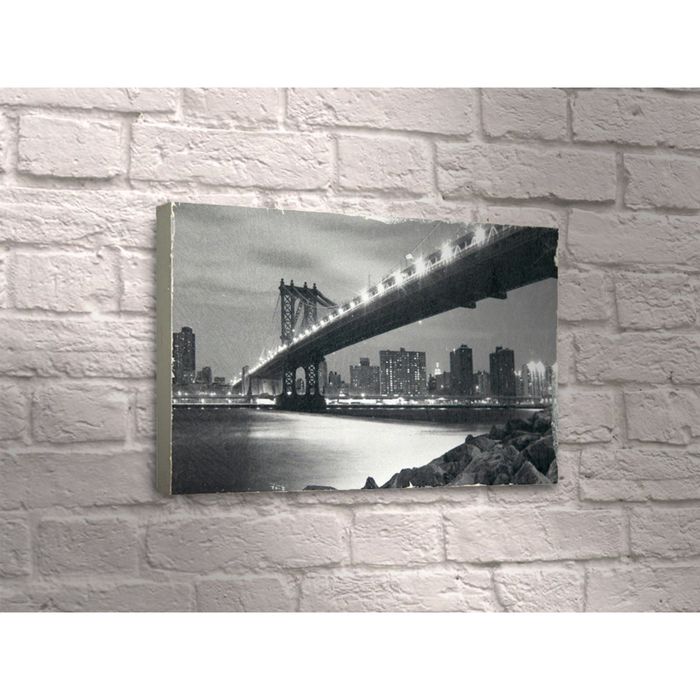 Картина "Чёрно-белый мост в Сан-Франциско"