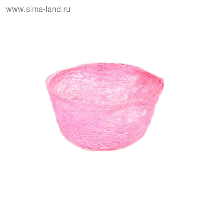 Кашпо, сизаль, круг, диффенбахия ярко-розовая 8 х 17 см