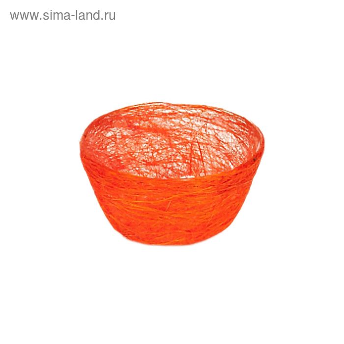 Кашпо, сизаль, круг, диффенбахия ярко-оранжевая 8 х 17 см