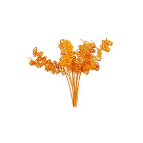 

Ротанг, пружинки двойные на пике, ярко-оранжевый