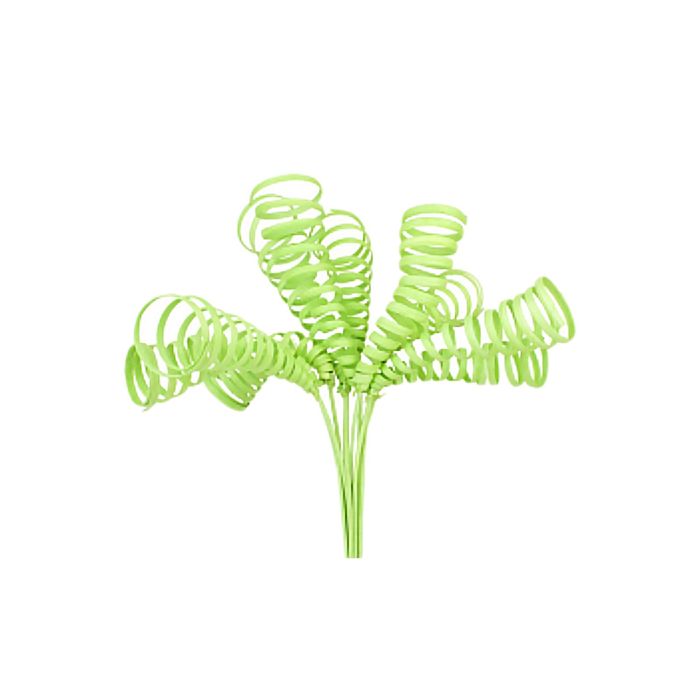 Ротанг, конус открытый на пике, светло-зелёный, набор 10 шт