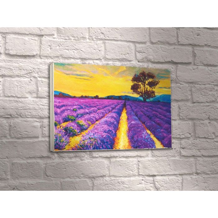 Картина "Живопись" лавандовое поле