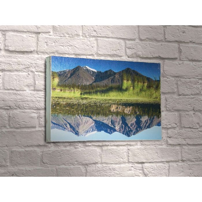 Картина "Горы, отражённые в воде"