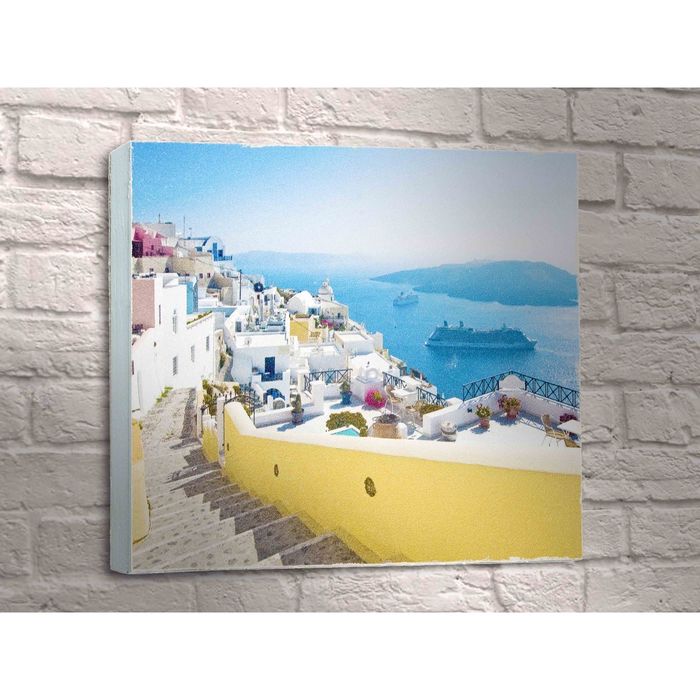 Картина "Остров Крит" город