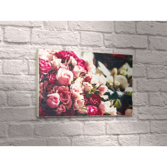 Картина "Букет белых роз"