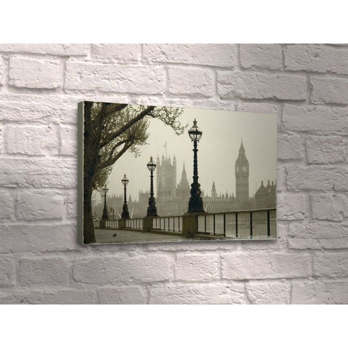 Картина "Лондон: улица и фонари"