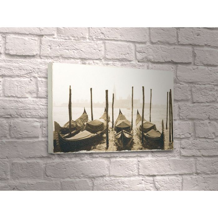 Картина "Гондолы на берегу"
