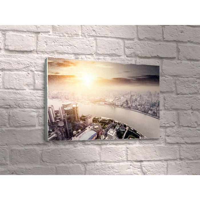 Картина "Река в мегаполисе"