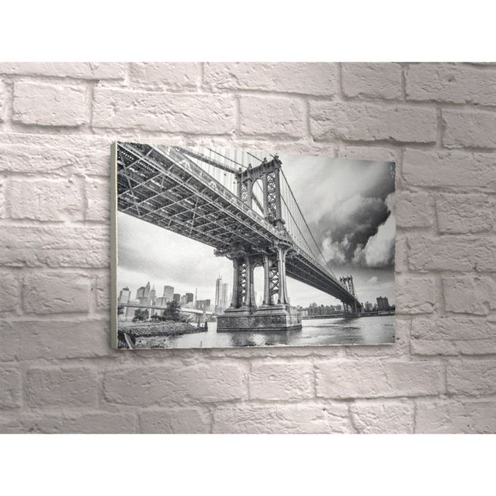 Картина "Мост над рекой"