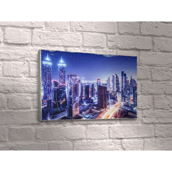 Картина "Oгни ночного города"