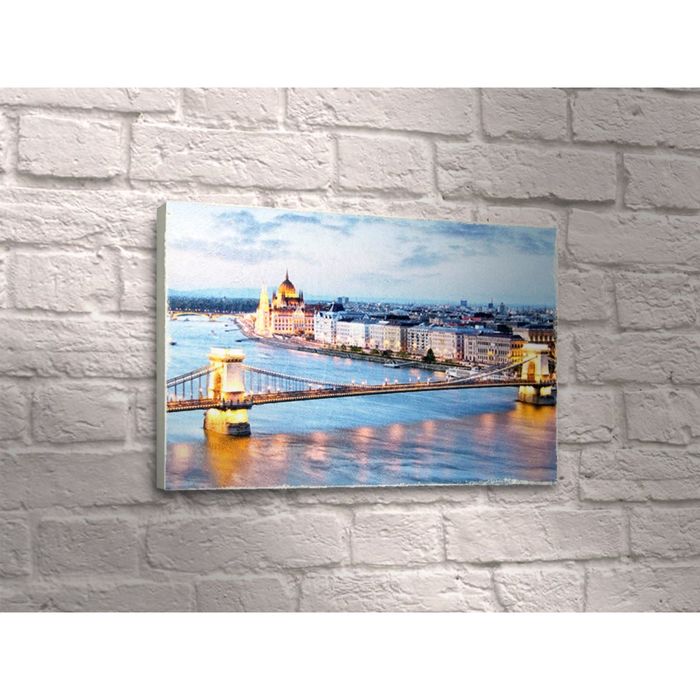 Картина "Мост через водоём"