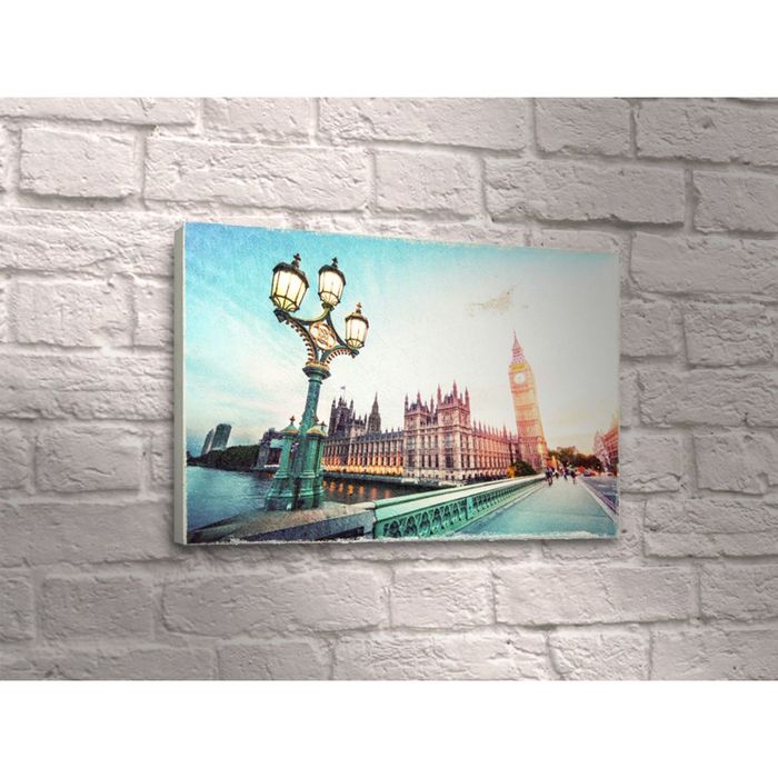 Картина "Архитектура Лондона" уличный фонарь