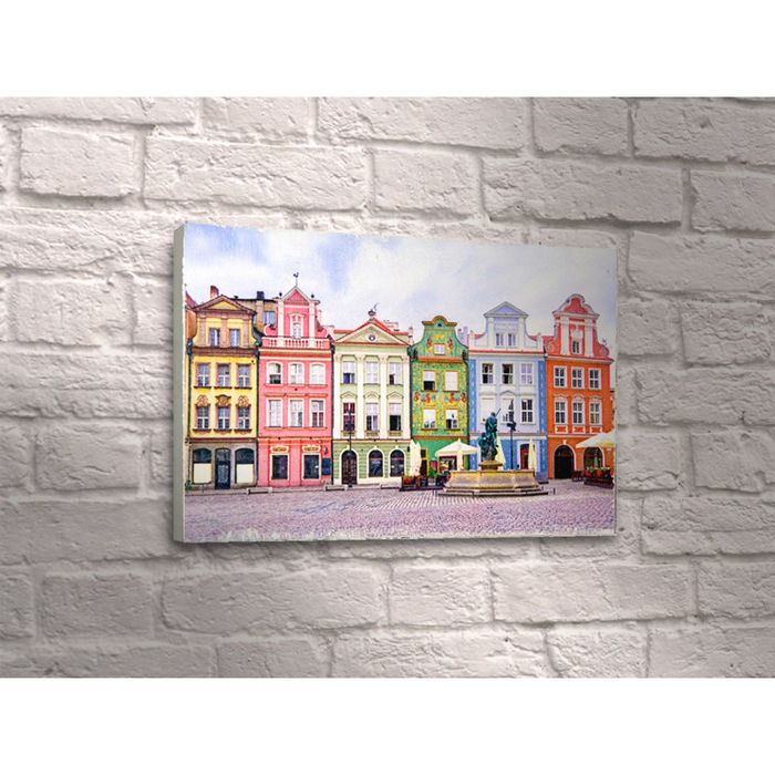 Картина "Архитектура европейского городка"