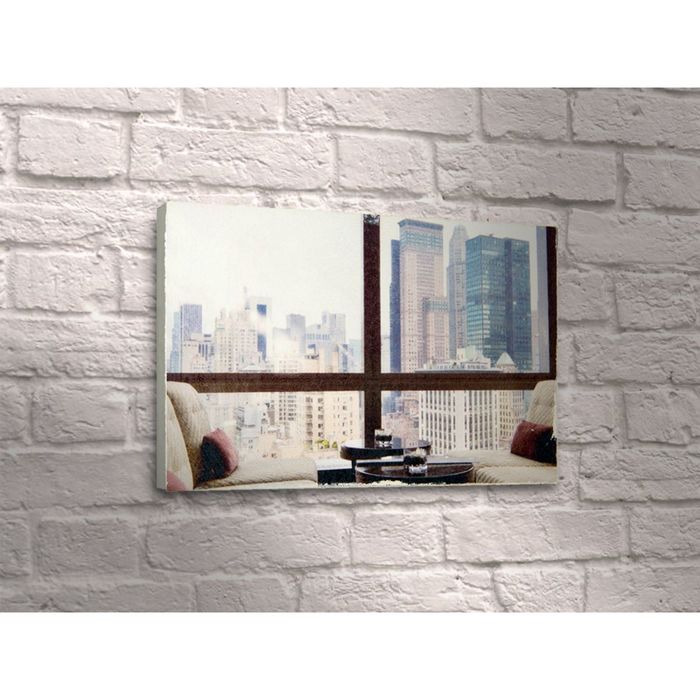 Картина "Панорама из окна кафе"