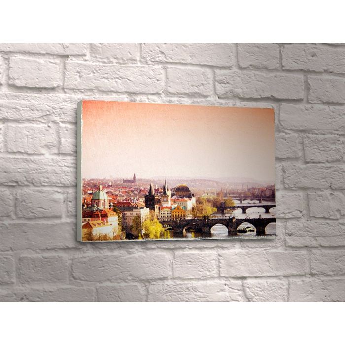 Картина "Прага с высоты птичьего полёта"