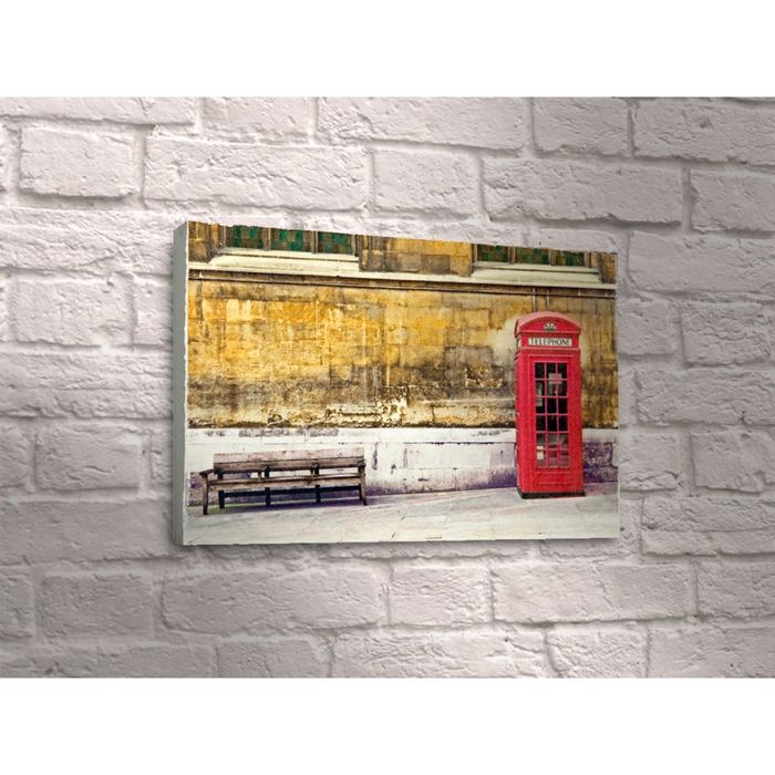 Картина "Красная телефонная будка"