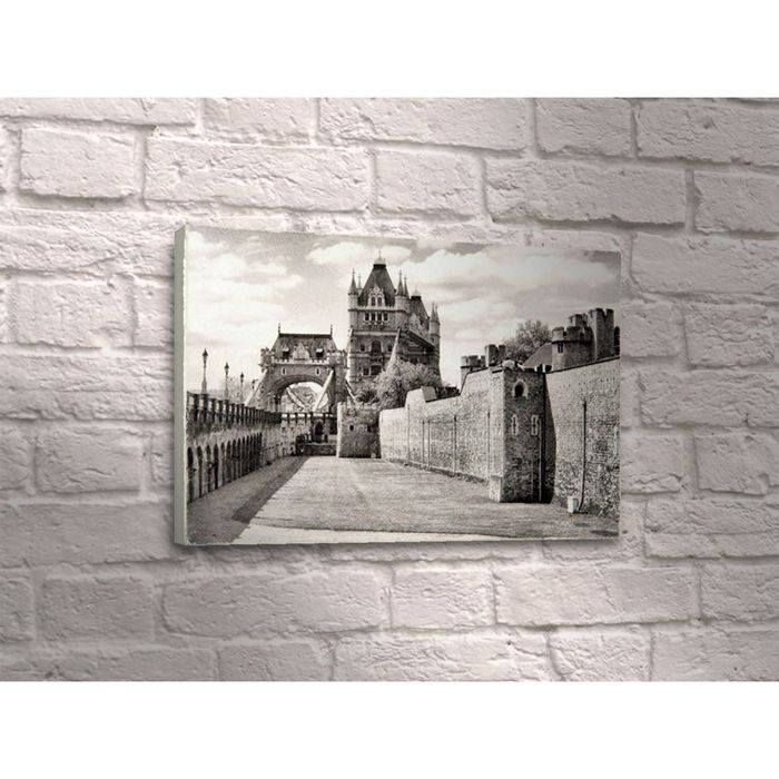 Картина "Старинный каменный мост в Чехии"