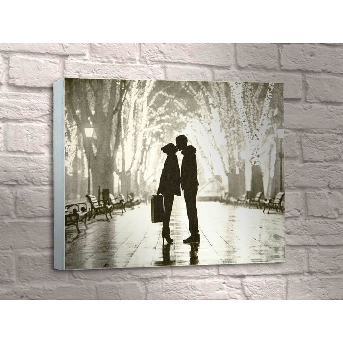 Картина "Влюблённые в парке отдыха"
