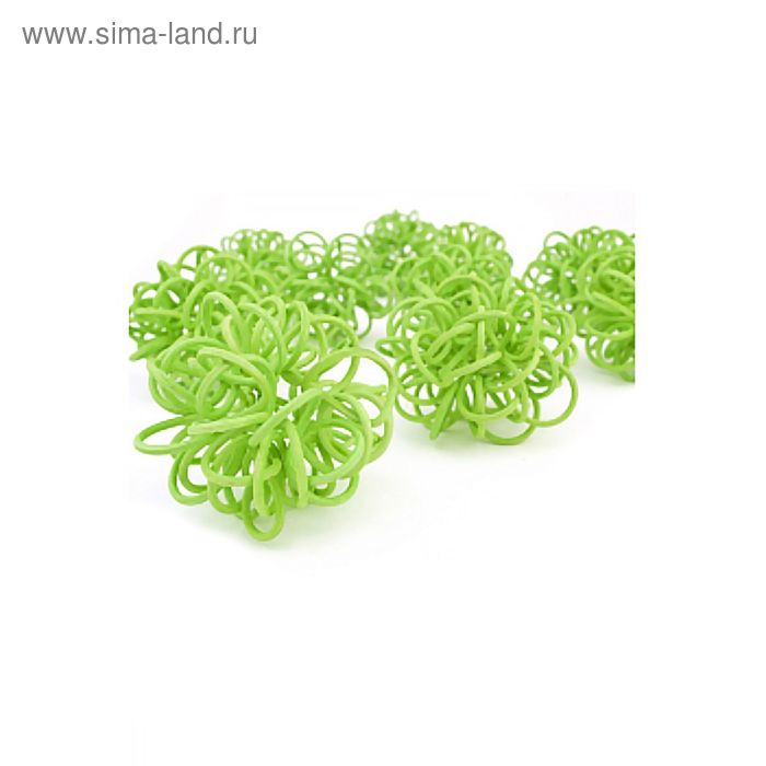 Ротанг шары-петельки, светло-зелёные набор 10 шт