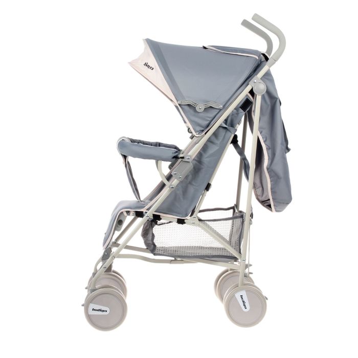 Коляска-трость Happy, цвет серый