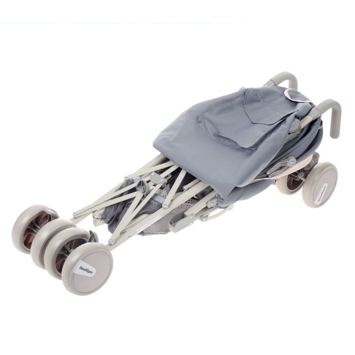Коляска-трость Happy, цвет серый