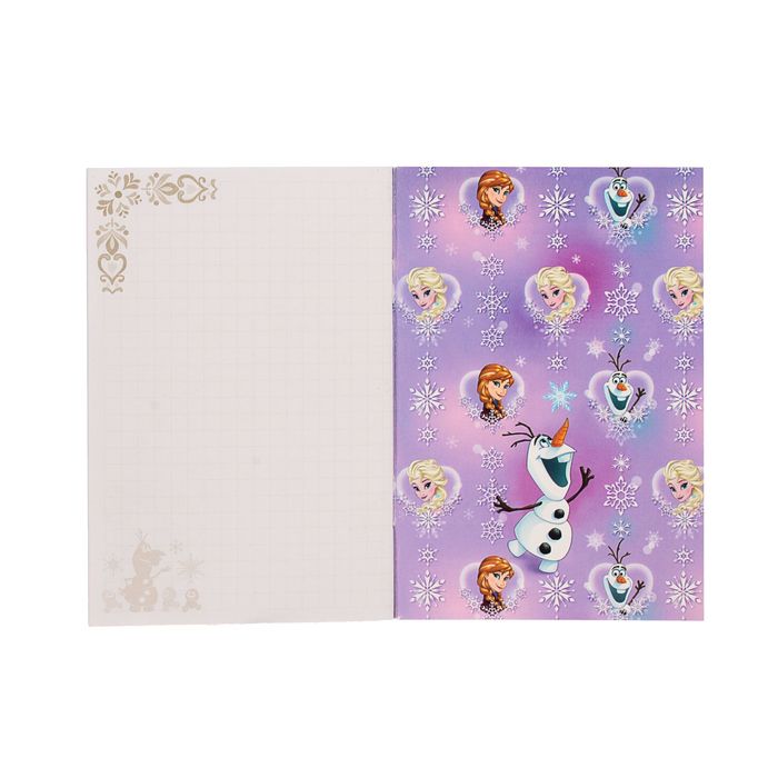 Подарочный набор: блокнот 32 листа + ручка пластик "Будь самой счастливой", Холодное сердце