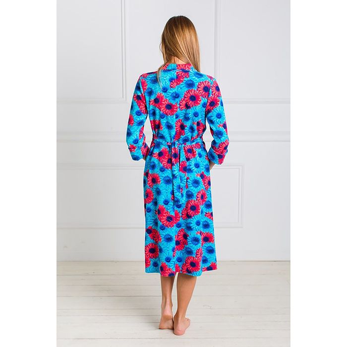 Халат женский запашной Гербера цвет МИКС, р-р 42