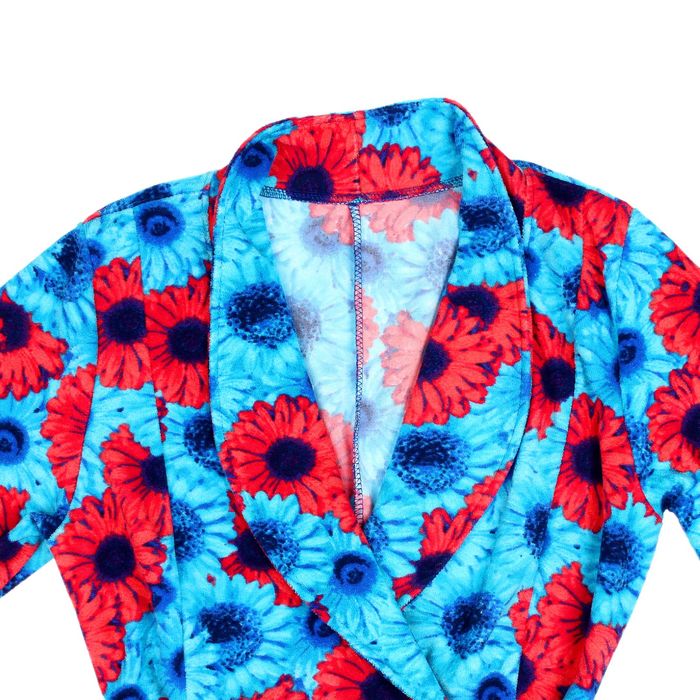 Халат женский запашной Гербера цвет МИКС, р-р 42