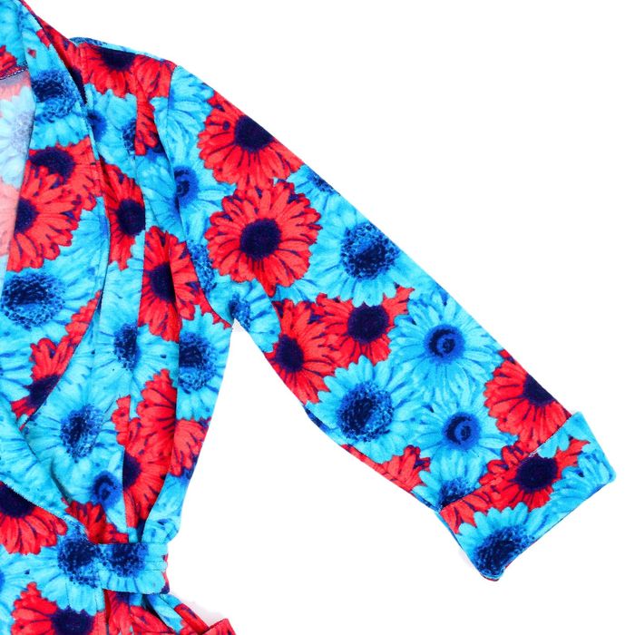 Халат женский запашной Гербера цвет МИКС, р-р 42