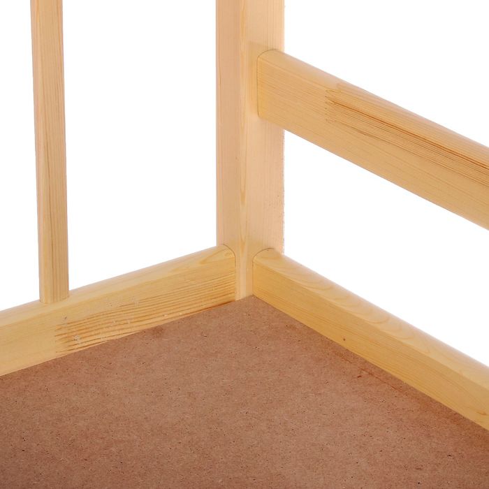 Детская кроватка «Стандарт» из массива, с бортиком, лакированная, спальное место 120х60 см