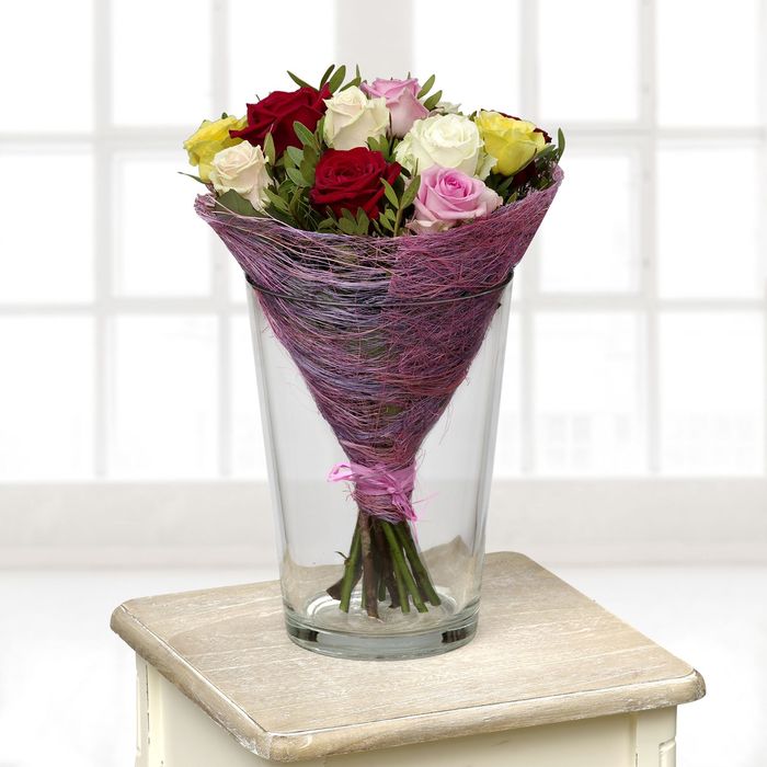 Абака натуральная, полотно в листах, 0,5 х 2 м, 5 листов, МИКС