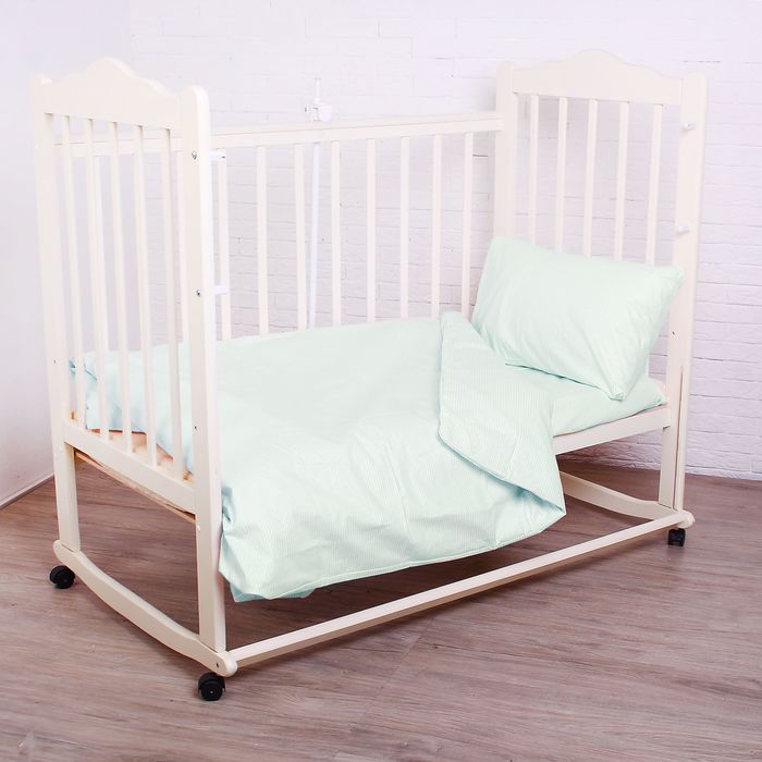 Детское постельное бельё "Ривьера", цвет зелёный 10032