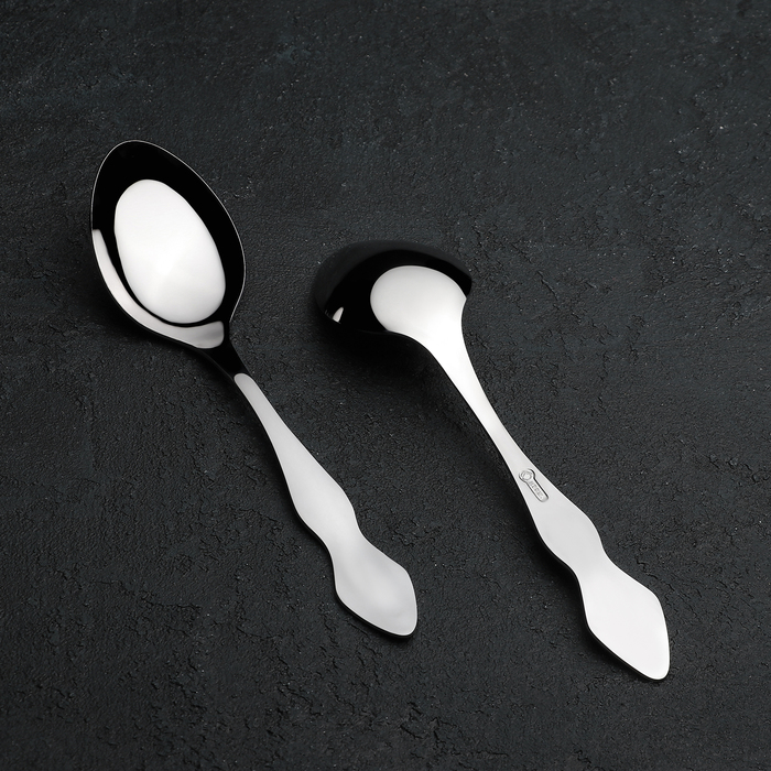 Ложка столовая 19,5 см "Тройка. Общепит", толщина 2 мм