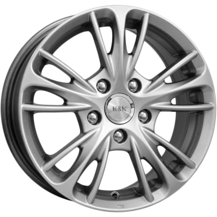 Диск K&amp;K МУЛЕН РУЖ-оригинал КС541 6,5×15 5×112 ЕТ50 d57,1 БЛЭК ПЛАТИНУМ