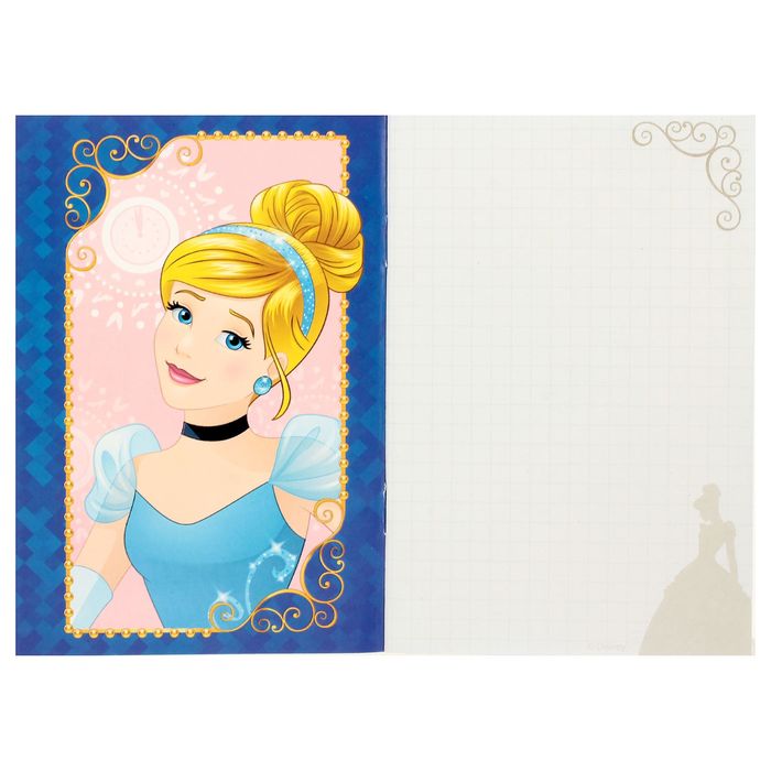 Подарочный набор: блокнот 32 листа + ручка пластик "Волшебство вокруг", Принцессы: Золушка