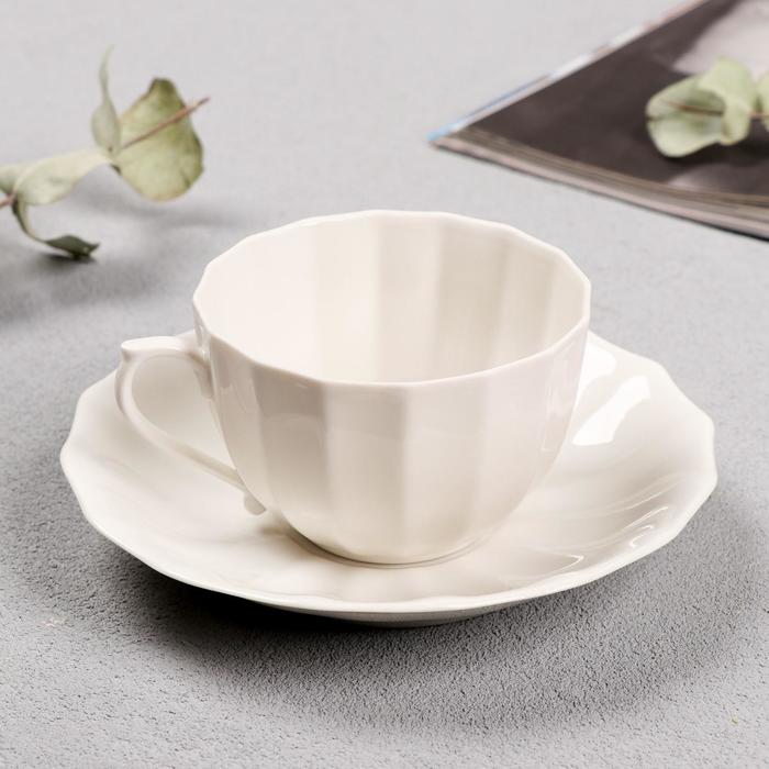 Чайная пара тонкостенный фарфор