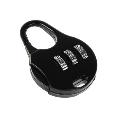 Замок навесной кодовый, Type 3, черный