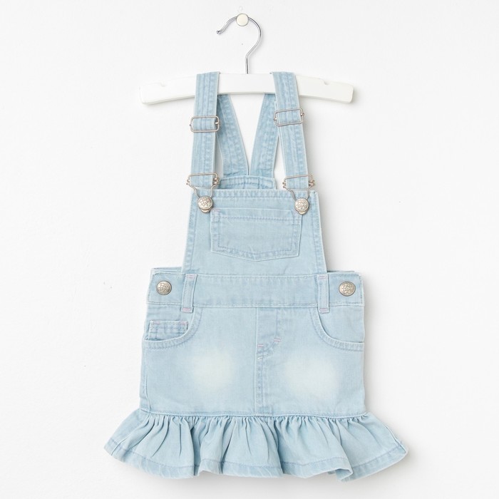 Комбинезон для девочки, рост 80 см, цвет голубой