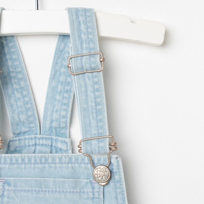 Комбинезон для девочки, рост 80 см, цвет голубой