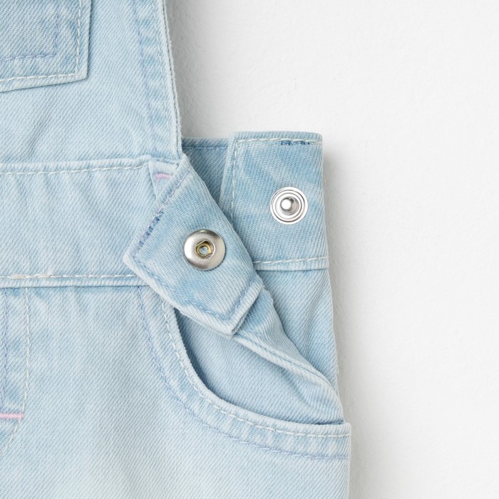 Комбинезон для девочки, рост 80 см, цвет голубой