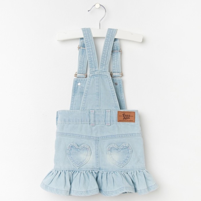 Комбинезон для девочки, рост 80 см, цвет голубой