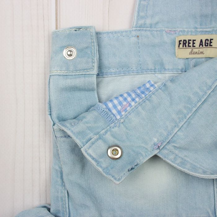 Комбинезон для девочки, рост 80 см, цвет голубой