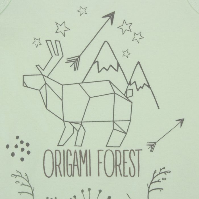 Комплект для мальчика (футболка,полукомбинезон), рост 80 см, цвет белый/светло-зелёный