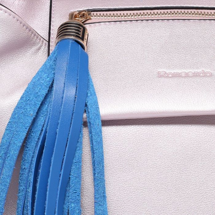 Сумка женская на молнии, 1 отдел с перегородкой, 2 наружных кармана, длинный ремень, цвет розовый